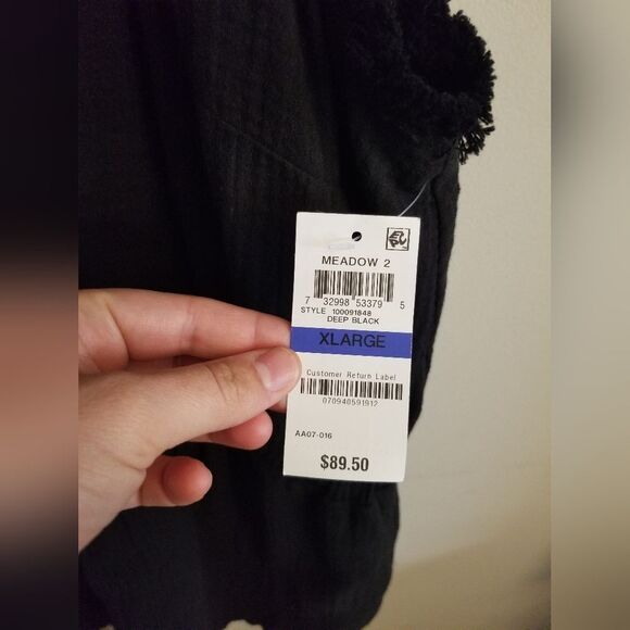 INC Textured Halter Romper Size XL Beachy Boho Travel NWT - Picture 4 of 6